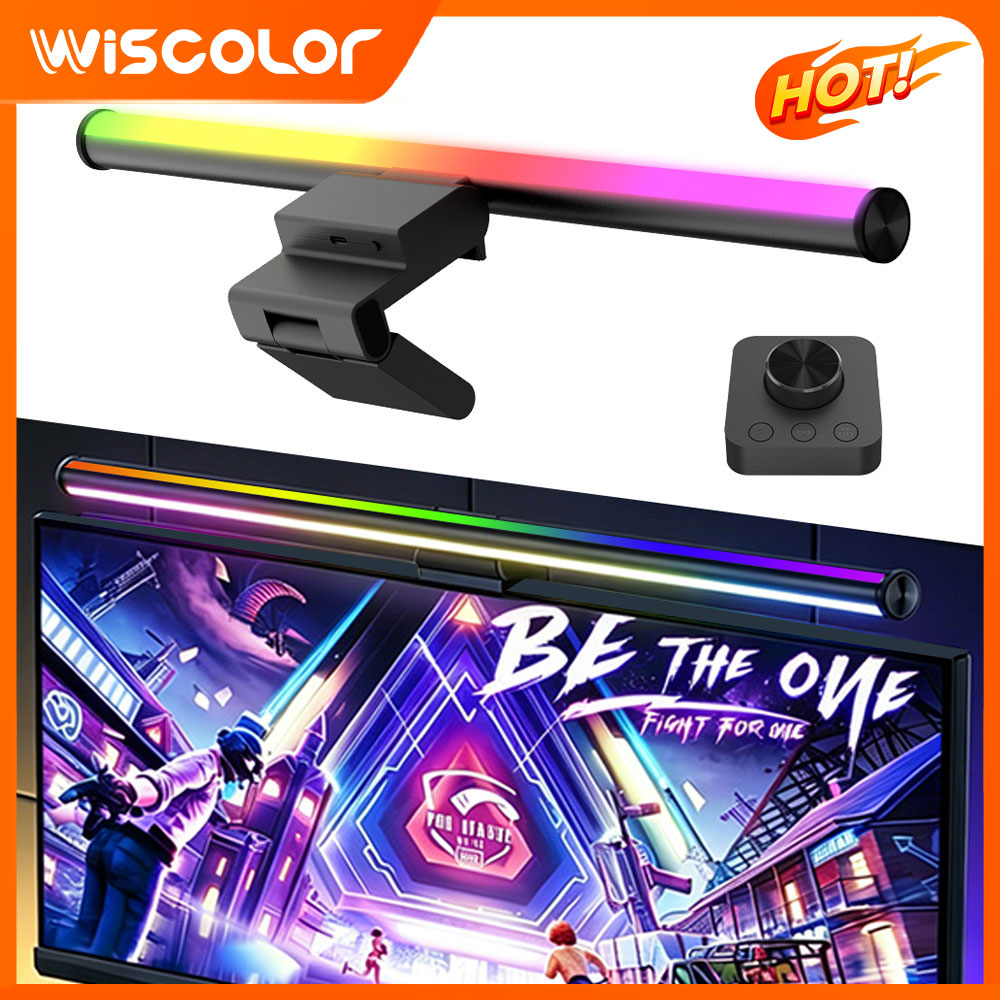 Gaming Accessories App - RGBIC Setup Monitor Lichtbalk Roze Schattig