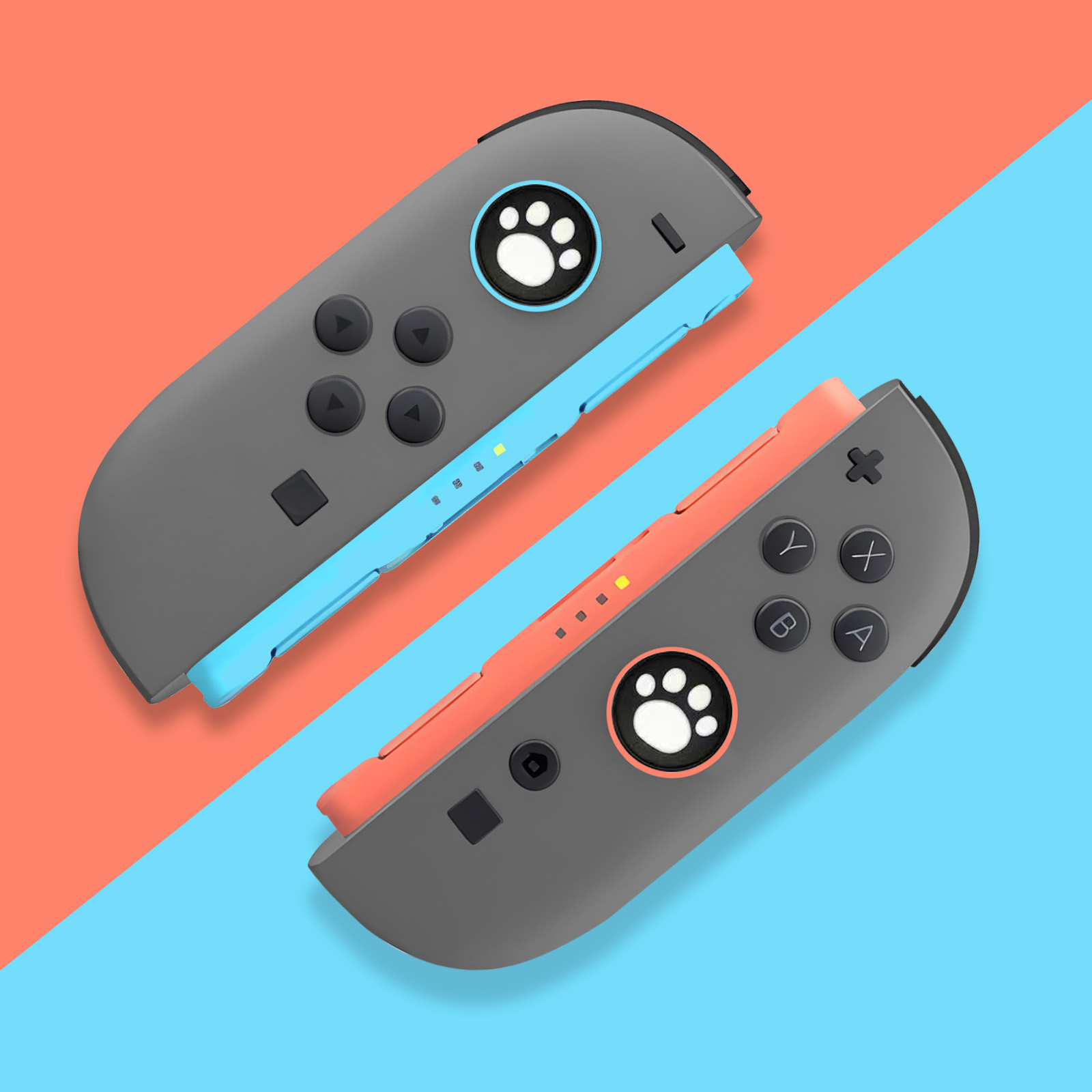 Gaming Accessories Nintendo Switch - 2 stks Leuke Kat Siliconen Grip