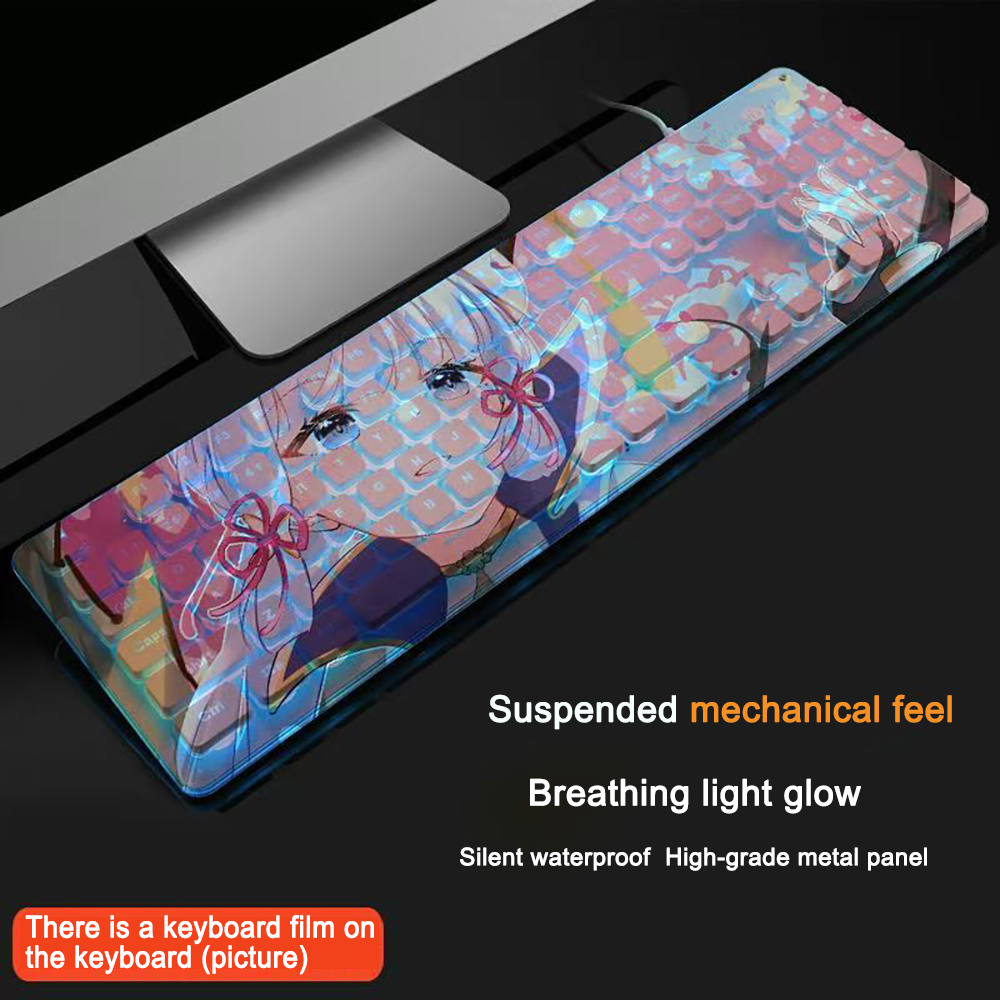 Gaming Accessories For Gaming Laptop - Gaming-toetsenbord 104 toetsen Genshin Impact Kamisato