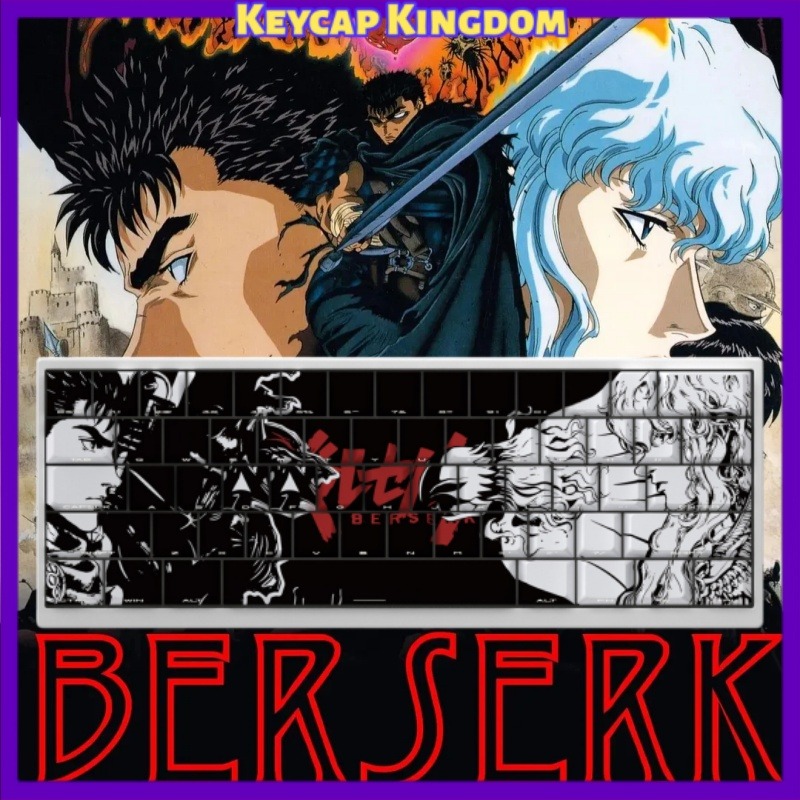 Gaming Accessories For Gaming Laptop - BERSERK Thema Anime Keycap 98 Key