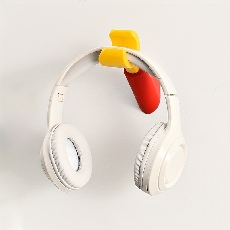 Gaming Accessories For Room - Schattige eendenbekklem zelfklevende hoofdtelefoonwandhaak, geen boor