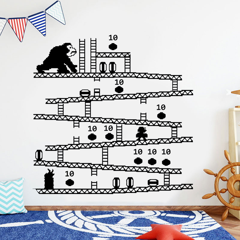 Gaming Accessories Wallpaper - Gamer Controller Video Game Muursticker Vinyl