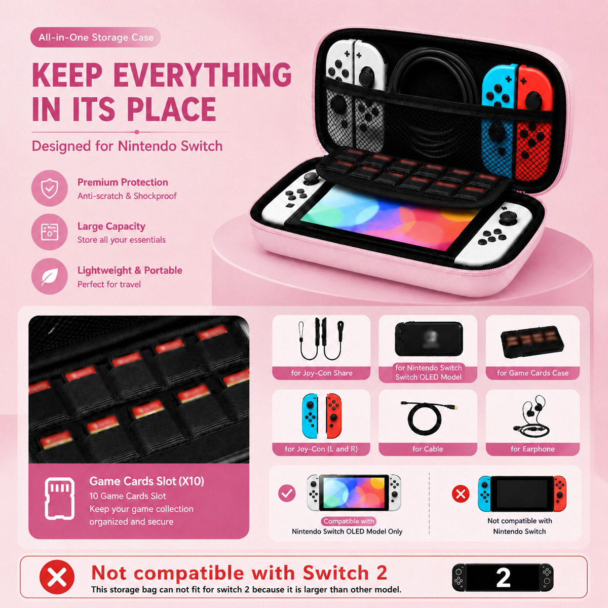Draagbare draagtas met mesh-va - Gaming Accessories Bag recensie en prijs