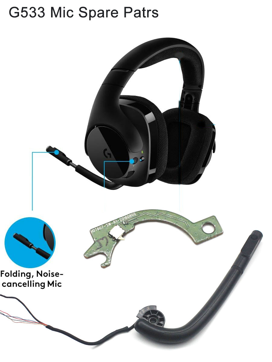 Een vervangend microfoononderd - Gaming Accessories Logitech recensie en prijs