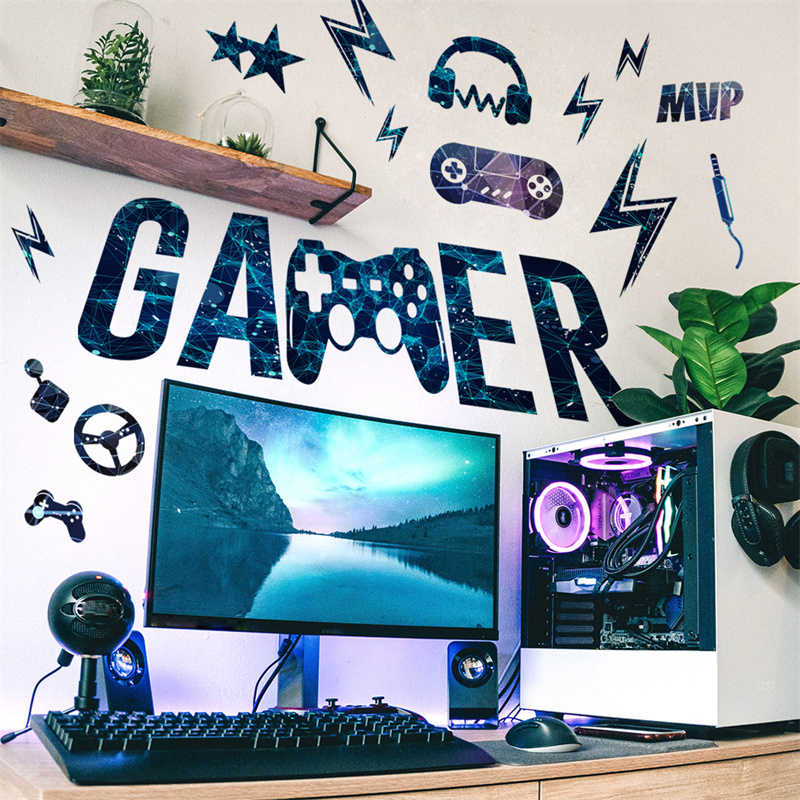 Gamer Vinyl Muurstickers Game  - Gaming Accessories Wallpaper recensie en prijs