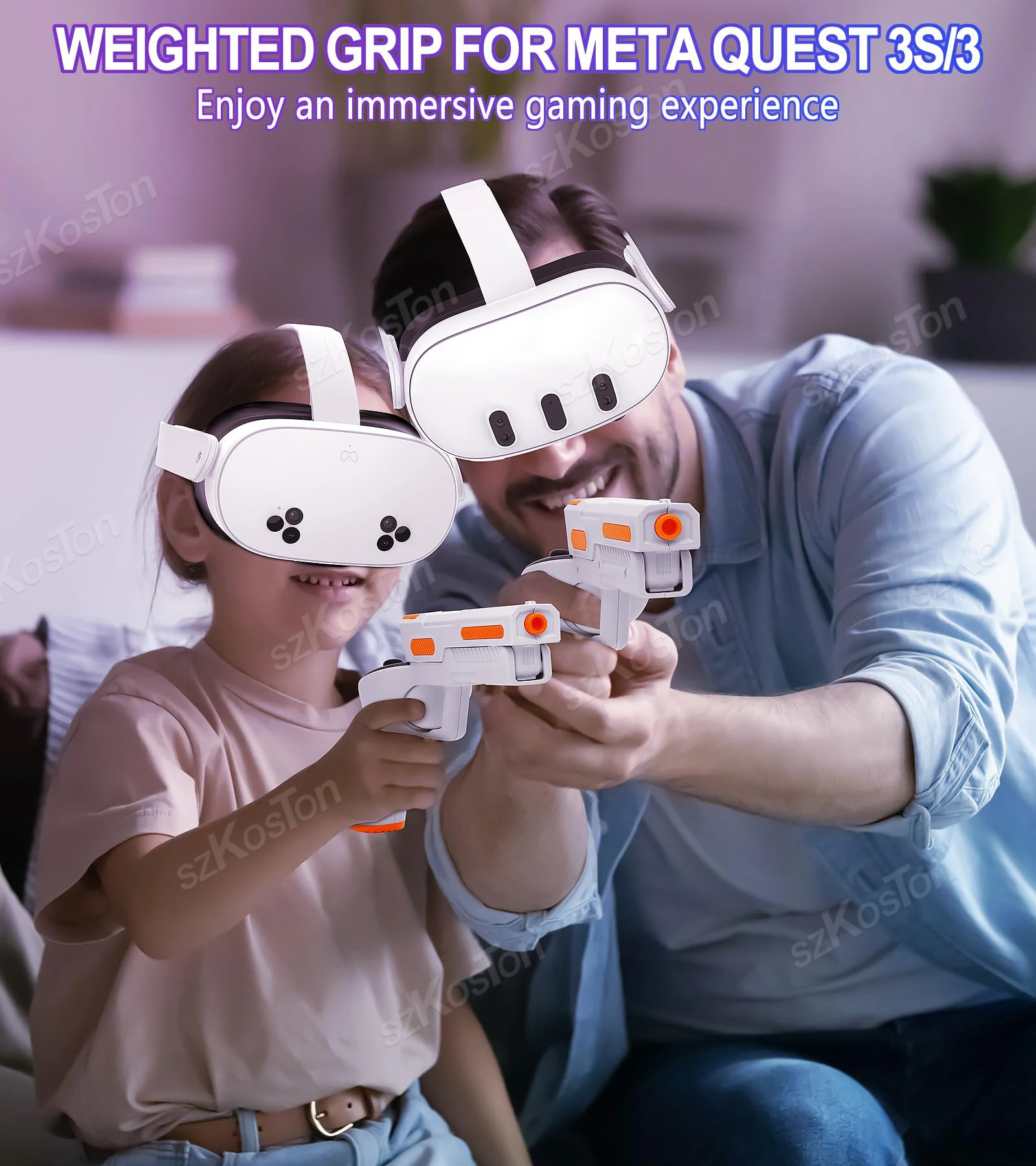 VR Gun Stock Grips voor Meta Q - Gaming Accessories Vr recensie en prijs