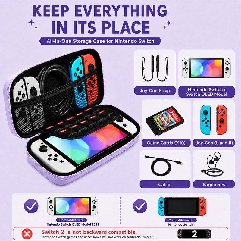 Macaron Color harde opbergtas  - Gaming Accessories Bag recensie en prijs